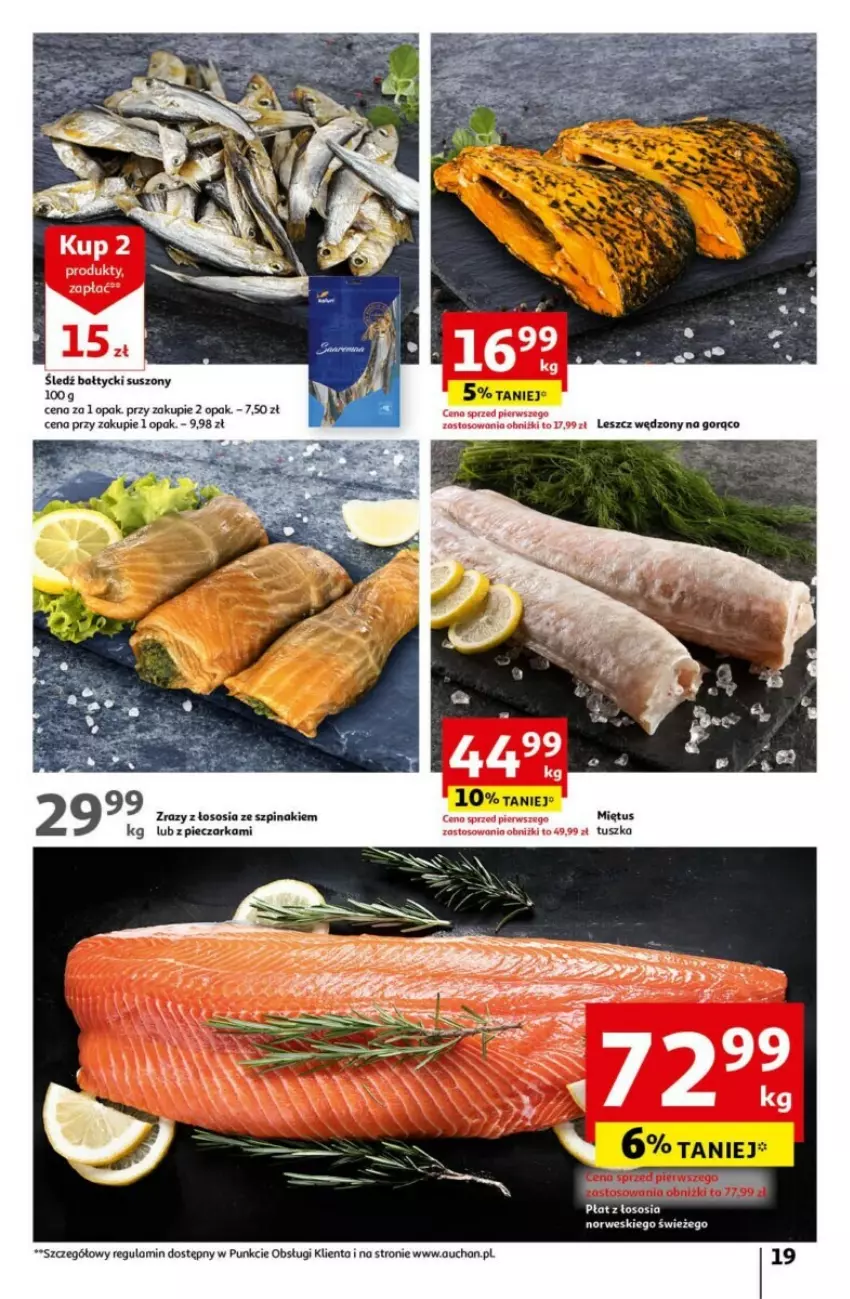 Gazetka promocyjna Auchan - ważna 18.04 do 24.04.2024 - strona 11 - produkty: Piec, Pieczarka, Sos, Szpinak, Tusz