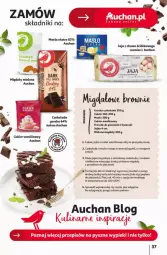 Gazetka promocyjna Auchan - Gazetka - ważna od 24.04 do 24.04.2024 - strona 31 - produkty: Piec, Top, Papier, Cukier, Migdały, Proszek do pieczenia, Jaja, Czekolada, Cukier wanilinowy, Kakao, Masło, Brownie, LG