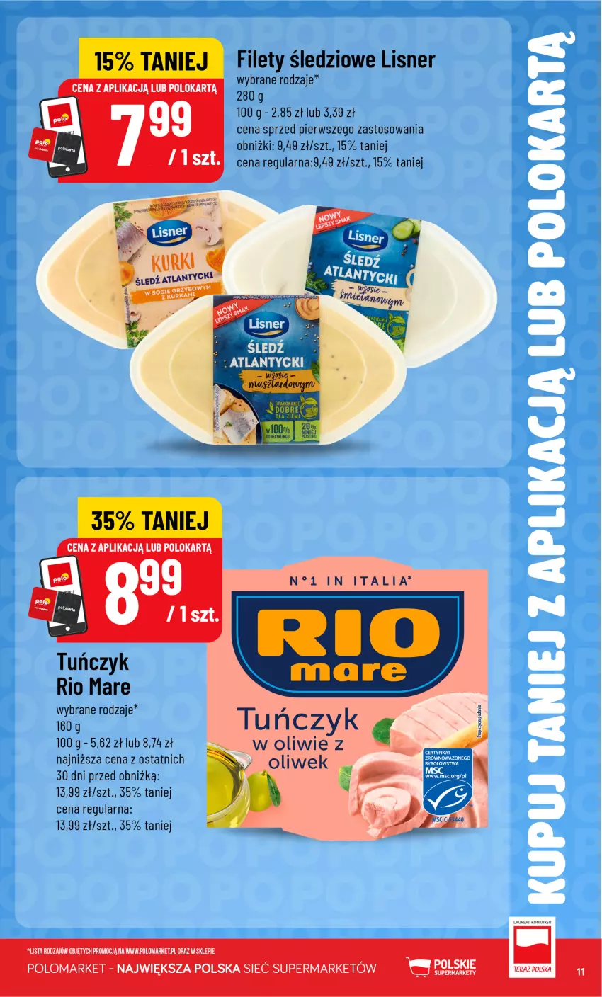 Gazetka promocyjna PoloMarket - Katalog Kupuj taniej z POLOappką - ważna 19.08 do 25.08.2026 - strona 11 - produkty: Laur, Lisner, Rio Mare