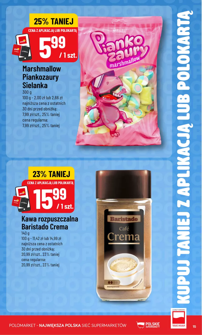 Gazetka promocyjna PoloMarket - Katalog Kupuj taniej z POLOappką - ważna 19.08 do 25.08.2026 - strona 15 - produkty: Kawa, Kawa rozpuszczalna, Laur, Mars, Mus