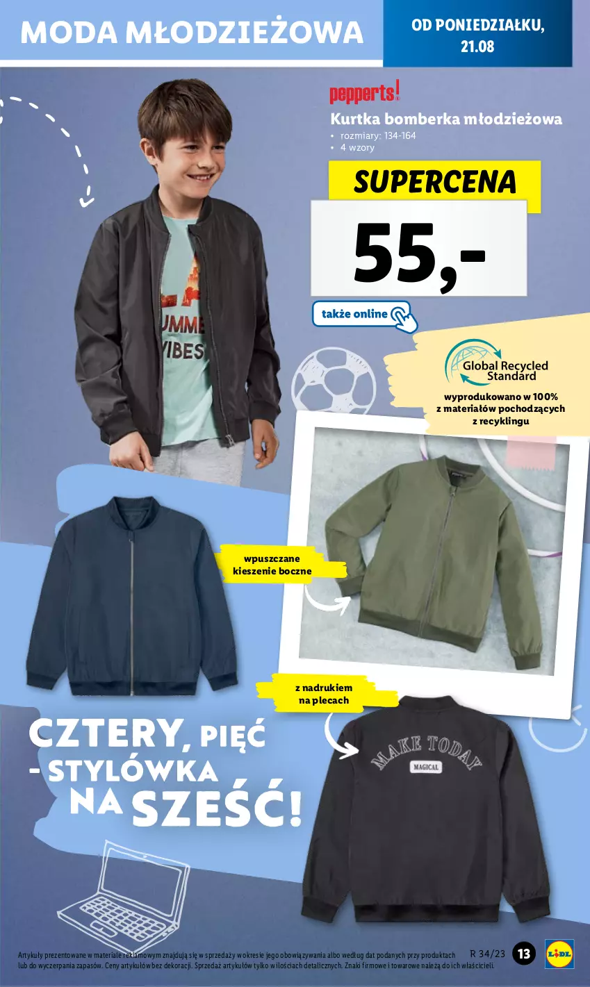 Gazetka promocyjna Lidl - GAZETKA - ważna 21.08 do 27.08.2023 - strona 13 - produkty: Control, Kurtka, Moda