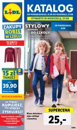 Gazetka promocyjna Lidl - GAZETKA - Gazetka - ważna od 27.08 do 27.08.2023 - strona 1 - produkty: Ubrania, Obuwie, Dzieci, Bluza, Piżama