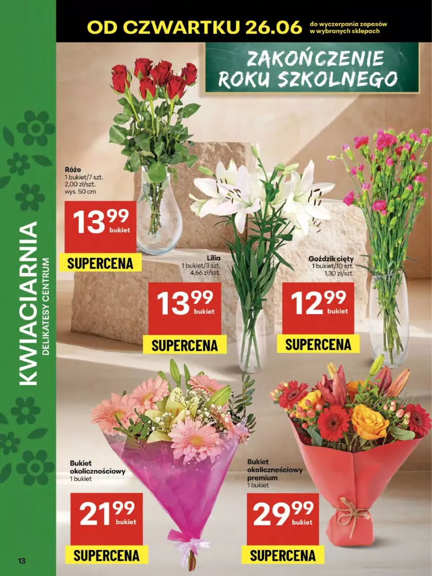 Gazetka promocyjna Delikatesy Centrum - Franczyza DC26 Czwartek - ważna 26.06 do 02.07.2025 - strona 13 - produkty: Bukiet, Rum