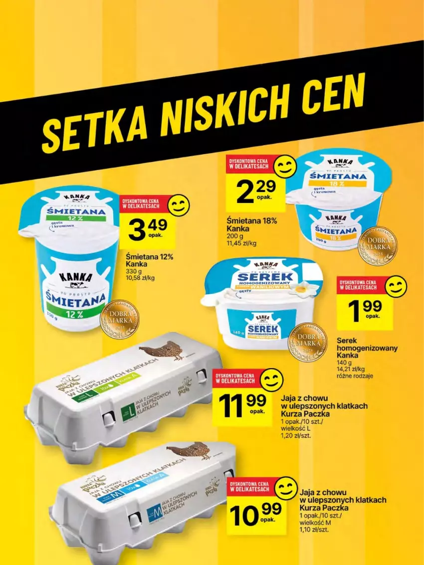 Gazetka promocyjna Delikatesy Centrum - Franczyza DC26 Czwartek - ważna 26.06 do 02.07.2025 - strona 49 - produkty: Jaja, Ser, Serek, Serek homogenizowany