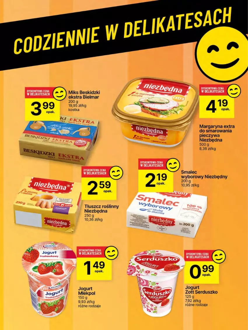 Gazetka promocyjna Delikatesy Centrum - Franczyza DC26 Czwartek - ważna 26.06 do 02.07.2025 - strona 50 - produkty: Beskidzki, Jogurt, Margaryna, Piec, Ser, Smalec, Tłuszcz roślinny, Zott