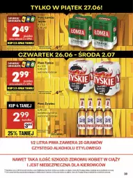 Gazetka promocyjna Delikatesy Centrum - Franczyza DC26 Czwartek - Gazetka - ważna od 02.07 do 02.07.2025 - strona 38 - produkty: Piwo, Rum, Koc, Tyskie