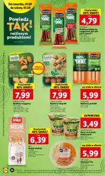 Gazetka promocyjna Lidl - GAZETKA - Gazetka - ważna od 03.09 do 03.09.2022 - strona 26 - produkty: Hummus, Ser, Mus, Gin, Inka, Parówki, Kawa, Tarczyński, Bakoma, Kabanos, Deser, Napój, Roślinne kabanosy, Kokos, Klopsiki