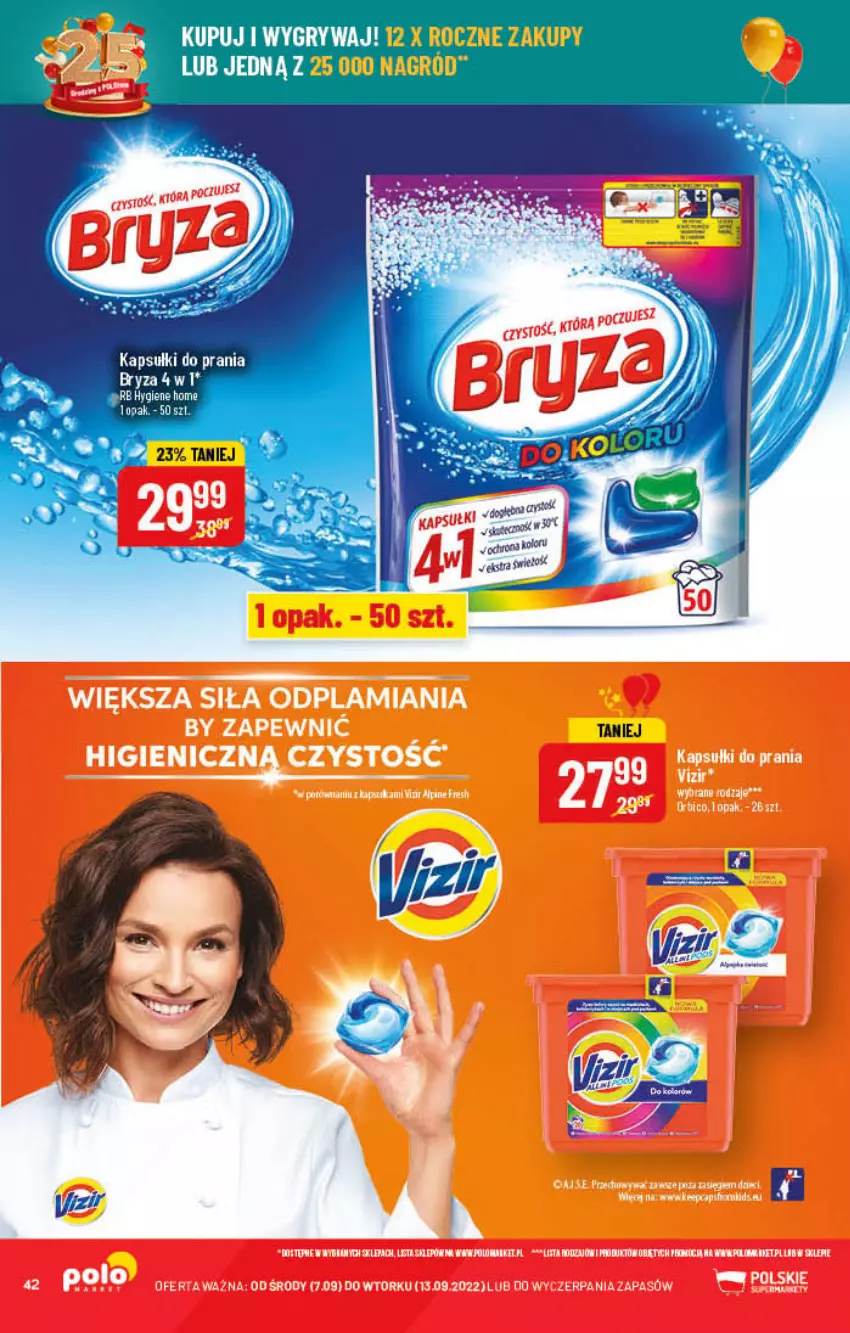 Gazetka promocyjna PoloMarket - Gazetka pomocyjna - ważna 07.09 do 13.09.2022 - strona 42 - produkty: Bryza, Gry, Kapsułki do prania