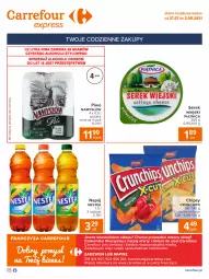 Gazetka promocyjna Carrefour - Gazetka Express - Gazetka - ważna od 02.08 do 02.08.2021 - strona 2 - produkty: Piwa, Piwo, Serek wiejski, Ser, Gra, Piątnica, Namysłów, Chipsy, Serek, Crunchips, Napój, Nestea