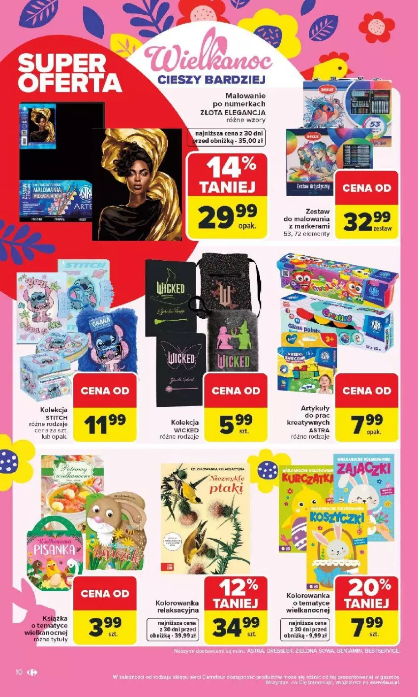 Gazetka promocyjna Carrefour - Gazetka Łap Wielkanocne okazje od poniedziałku! - ważna 16.03 do 29.03.2026 - strona 10 - produkty: Kolorowanka, Książka, Marker, Zestaw do malowania