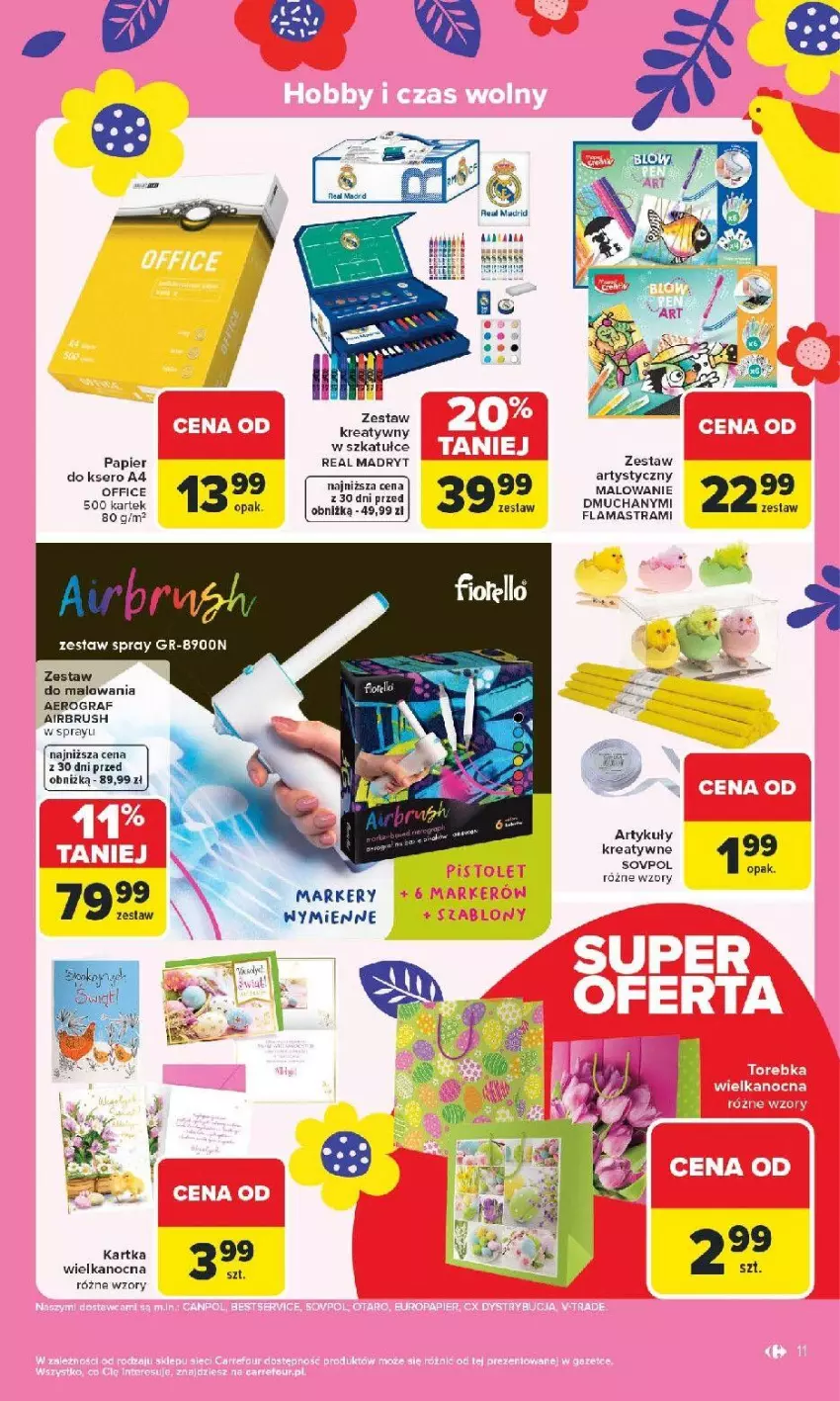 Gazetka promocyjna Carrefour - Gazetka Łap Wielkanocne okazje od poniedziałku! - ważna 16.03 do 29.03.2026 - strona 11 - produkty: Gra, Kask, Papier, Zestaw do malowania