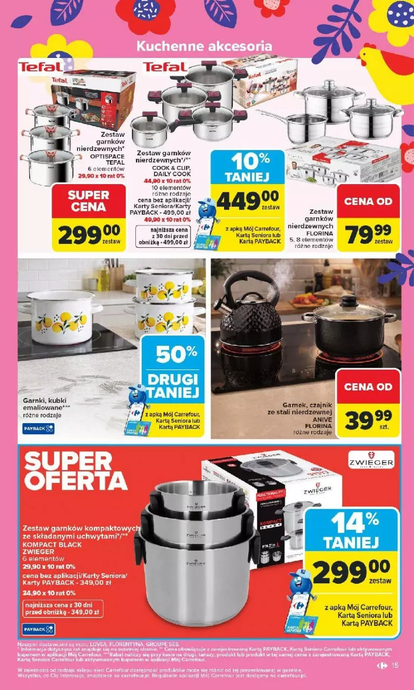 Gazetka promocyjna Carrefour - Gazetka Łap Wielkanocne okazje od poniedziałku! - ważna 16.03 do 29.03.2026 - strona 15 - produkty: Czajnik, Fa, Tefal