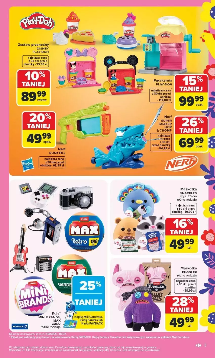 Gazetka promocyjna Carrefour - Gazetka Łap Wielkanocne okazje od poniedziałku! - ważna 16.03 do 29.03.2026 - strona 3 - produkty: Disney, Nerf, Play-Doh