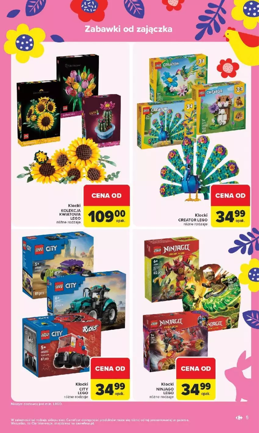 Gazetka promocyjna Carrefour - Gazetka Łap Wielkanocne okazje od poniedziałku! - ważna 16.03 do 29.03.2026 - strona 5 - produkty: Klocki, LEGO