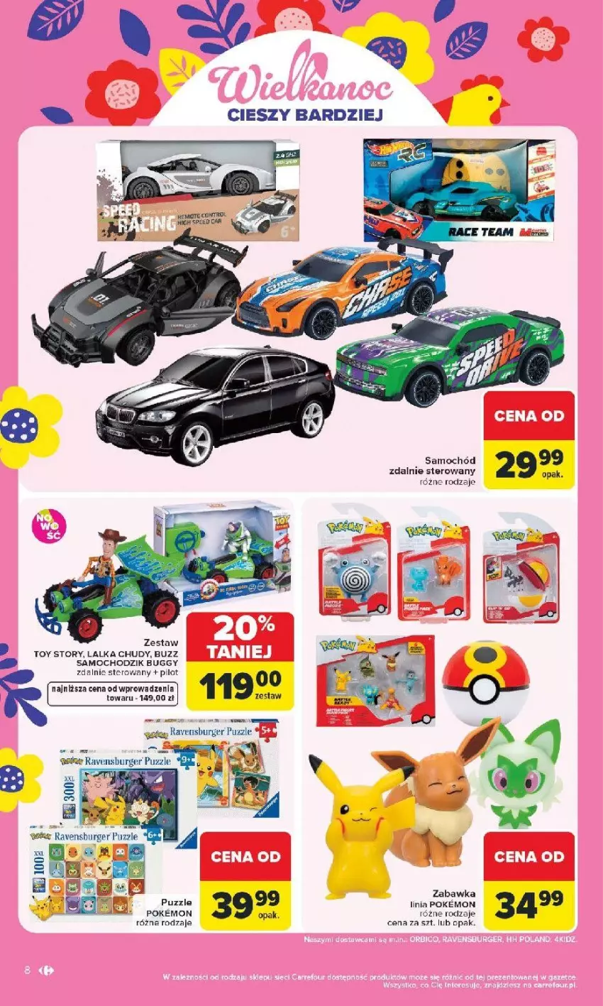 Gazetka promocyjna Carrefour - Gazetka Łap Wielkanocne okazje od poniedziałku! - ważna 16.03 do 29.03.2026 - strona 8 - produkty: Burger, Chodzik, Lalka, Puzzle, Ravensburger, Zabawka