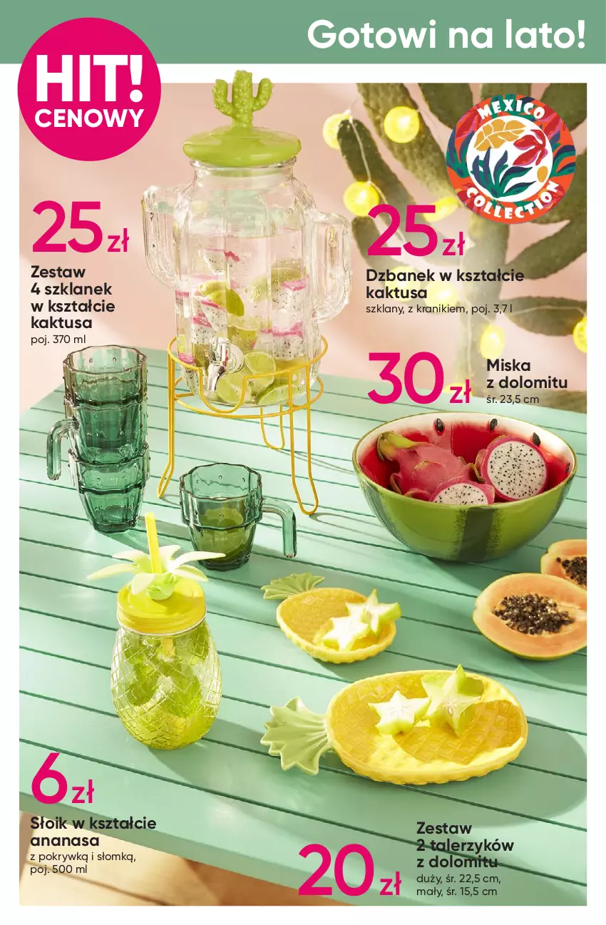 Gazetka promocyjna Pepco - Letnie stylizacje - ważna 24.04 do 07.05.2025 - strona 10 - produkty: Ananas, Arbuz, Dzbanek, Forma do pieczenia, Kaktus, Kubek, Miska, Piec, Talerz, Talerzyk