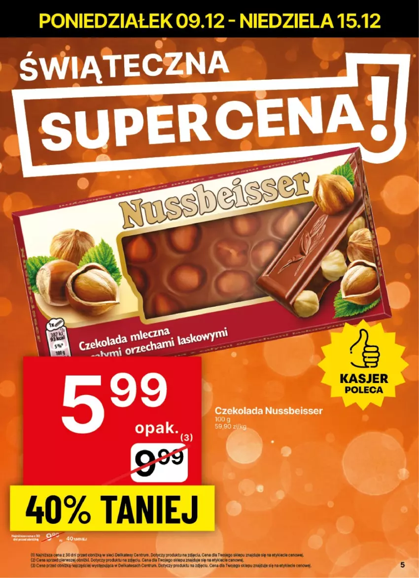 Gazetka promocyjna Delikatesy Centrum - NOWA GAZETKA Delikatesy Centrum od 9 grudnia! 9-15.12.2024 - ważna 09.12 do 15.12.2024 - strona 5 - produkty: Czekolada, Rum, Ser