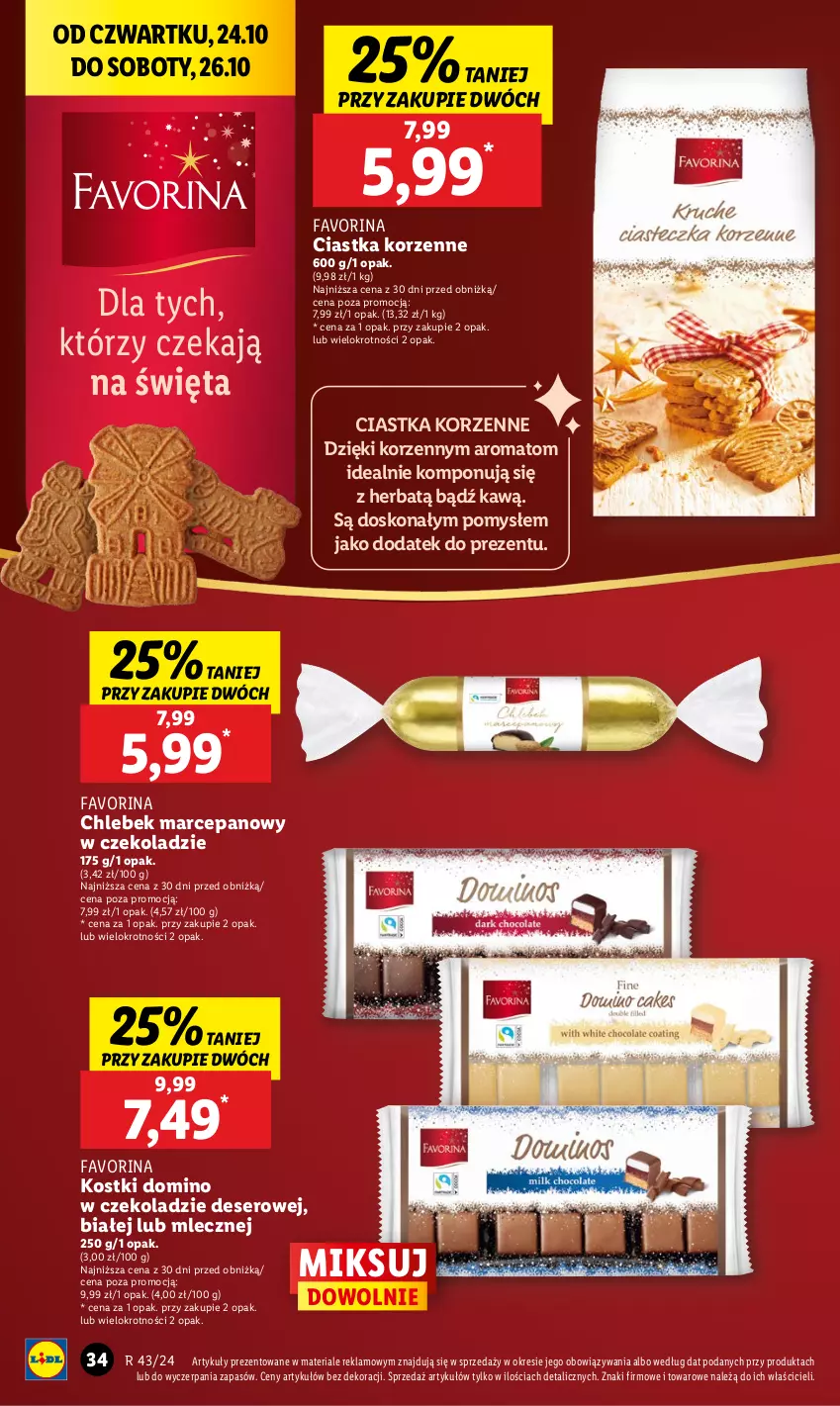 Gazetka promocyjna Lidl - GAZETKA - ważna 24.10 do 26.10.2024 - strona 40 - produkty: Chleb, Ciastka, Deser, Fa, Ser