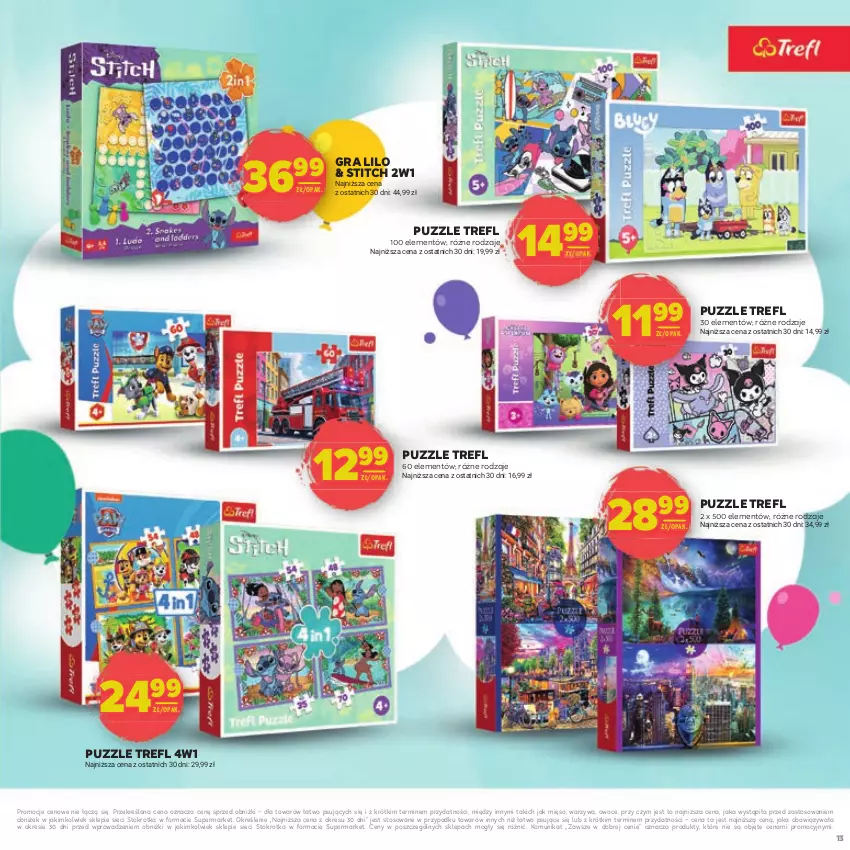 Gazetka promocyjna Stokrotka - Dzień matki i dziecka - ważna 22.05 do 04.06.2025 - strona 13 - produkty: Gra, Mięso, Owoce, Puzzle, Warzywa