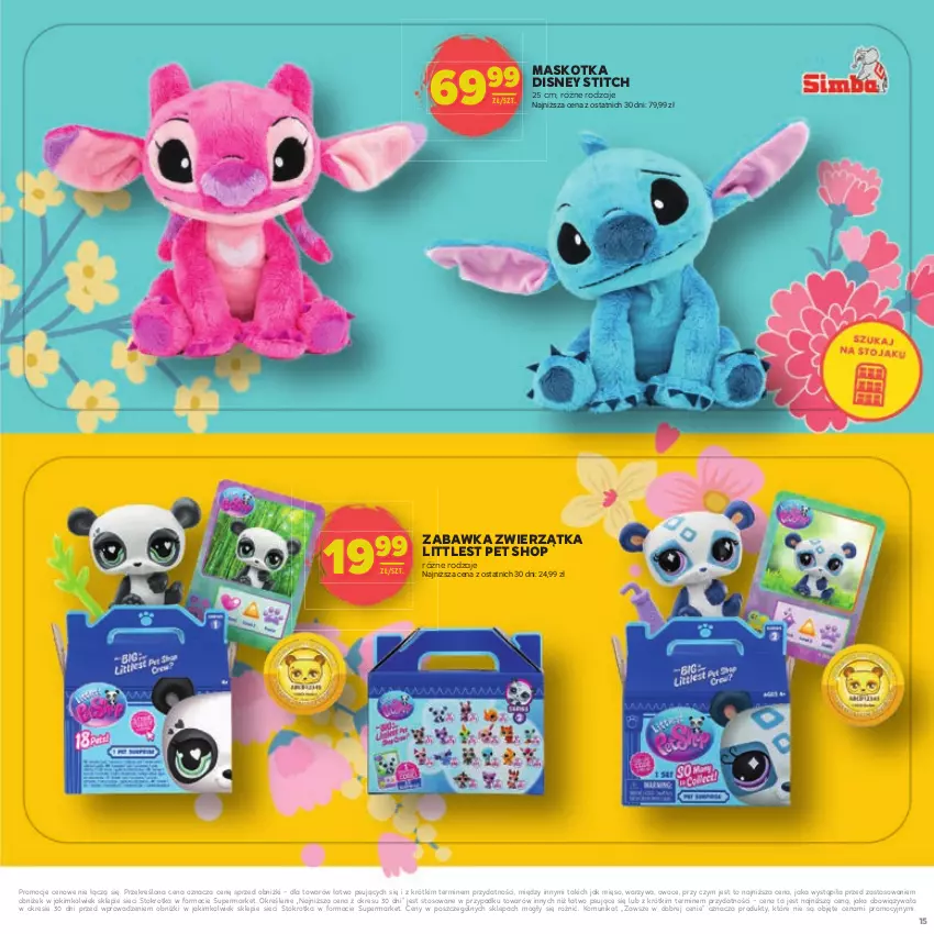Gazetka promocyjna Stokrotka - Dzień matki i dziecka - ważna 22.05 do 04.06.2025 - strona 15 - produkty: Disney, Littlest Pet Shop, Mięso, Owoce, Warzywa, Zabawka