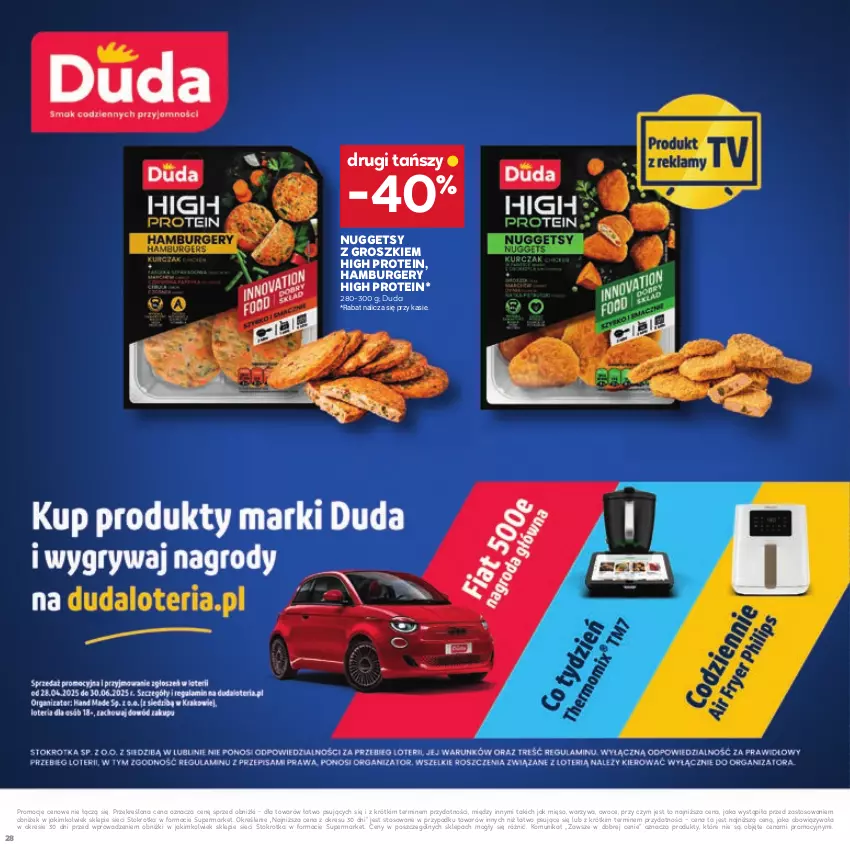 Gazetka promocyjna Stokrotka - Dzień matki i dziecka - ważna 22.05 do 04.06.2025 - strona 28 - produkty: Burger, Duda, Hamburger, Mięso, Owoce, Warzywa