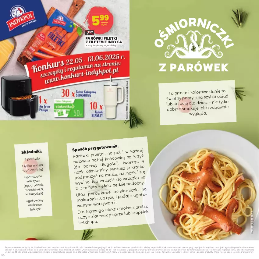 Gazetka promocyjna Stokrotka - Dzień matki i dziecka - ważna 22.05 do 04.06.2025 - strona 30 - produkty: Dzieci, Groszek, Ketchup, Kukurydza, Makaron, Marchewka, Mięso, Nuty, Owoce, Parówki, Pieprz, Ryż, Warzywa