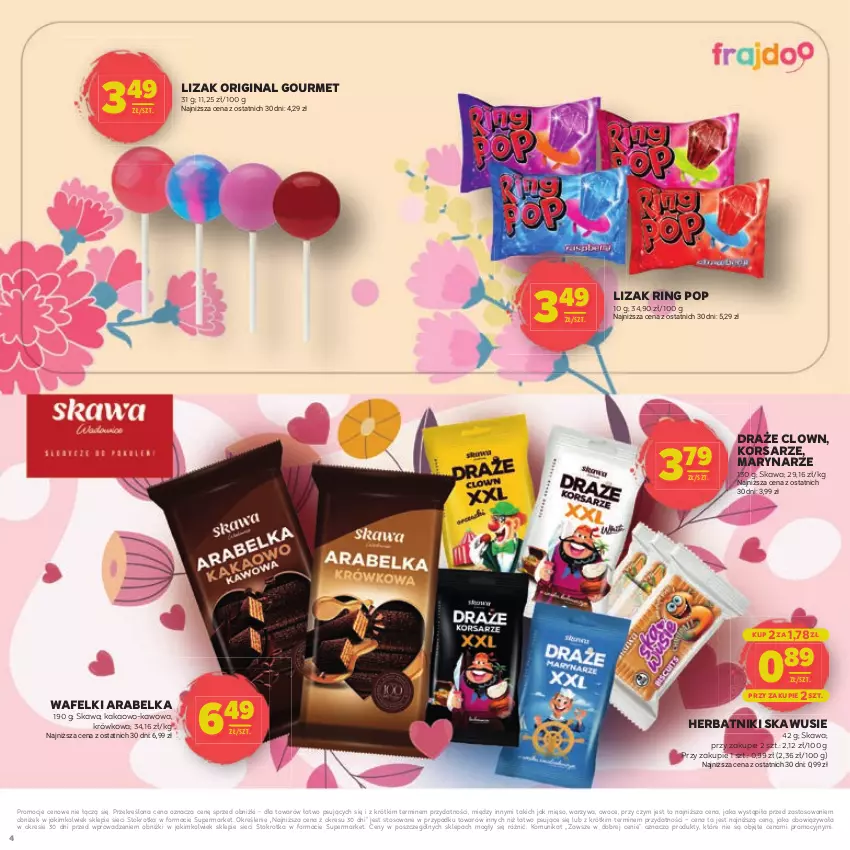 Gazetka promocyjna Stokrotka - Dzień matki i dziecka - ważna 22.05 do 04.06.2025 - strona 4 - produkty: Gin, Herbatniki, Kakao, Kawa, Mięso, Owoce, Warzywa