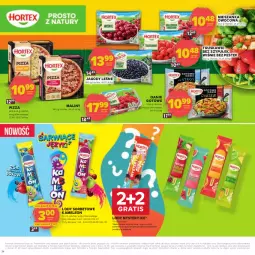 Gazetka promocyjna Stokrotka - Dzień matki i dziecka - Gazetka - ważna od 04.06 do 04.06.2025 - strona 24 - produkty: Warzywa, Por, Gra, Truskawki, Jagody, Stek, Lody, Leon, Pizza, Maliny, Eleo, Owoce, Mięso, Hortex, Danie gotowe