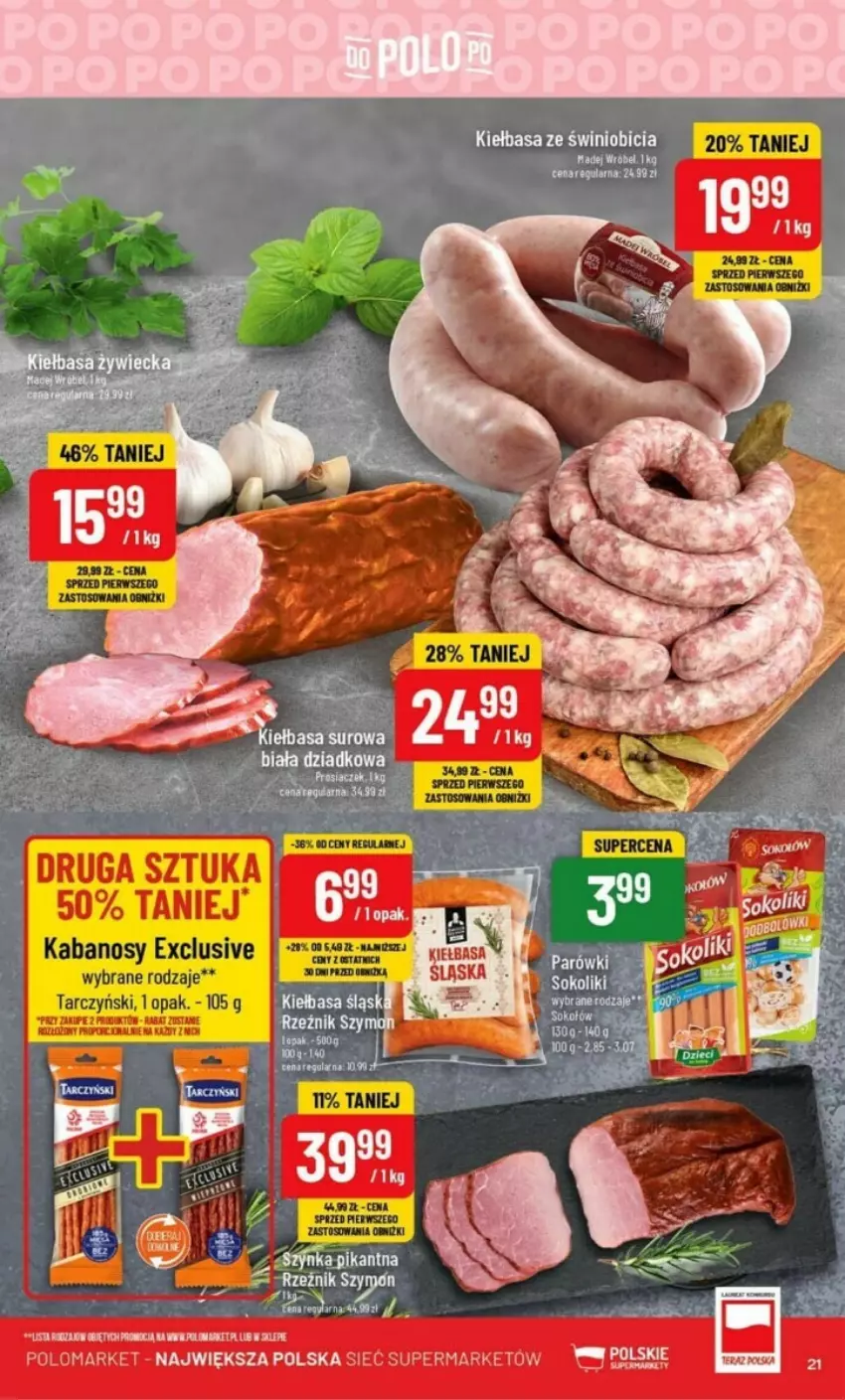 Gazetka promocyjna PoloMarket - ważna 04.10 do 10.10.2023 - strona 14 - produkty: Kabanos, Por, Tarczyński, Tera