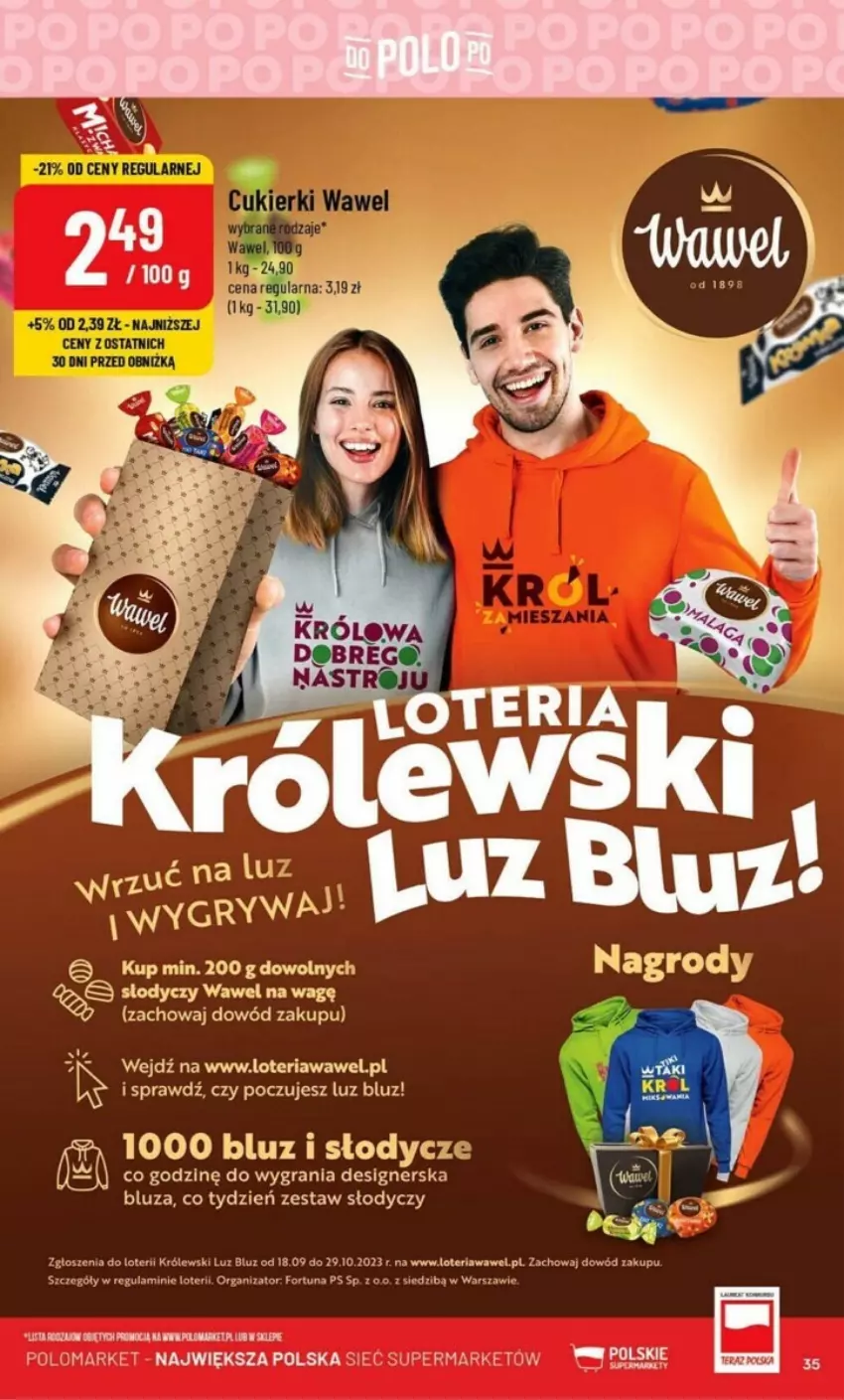 Gazetka promocyjna PoloMarket - ważna 04.10 do 10.10.2023 - strona 29 - produkty: Bluza, Fortuna, Gra, Królewski, Wawel