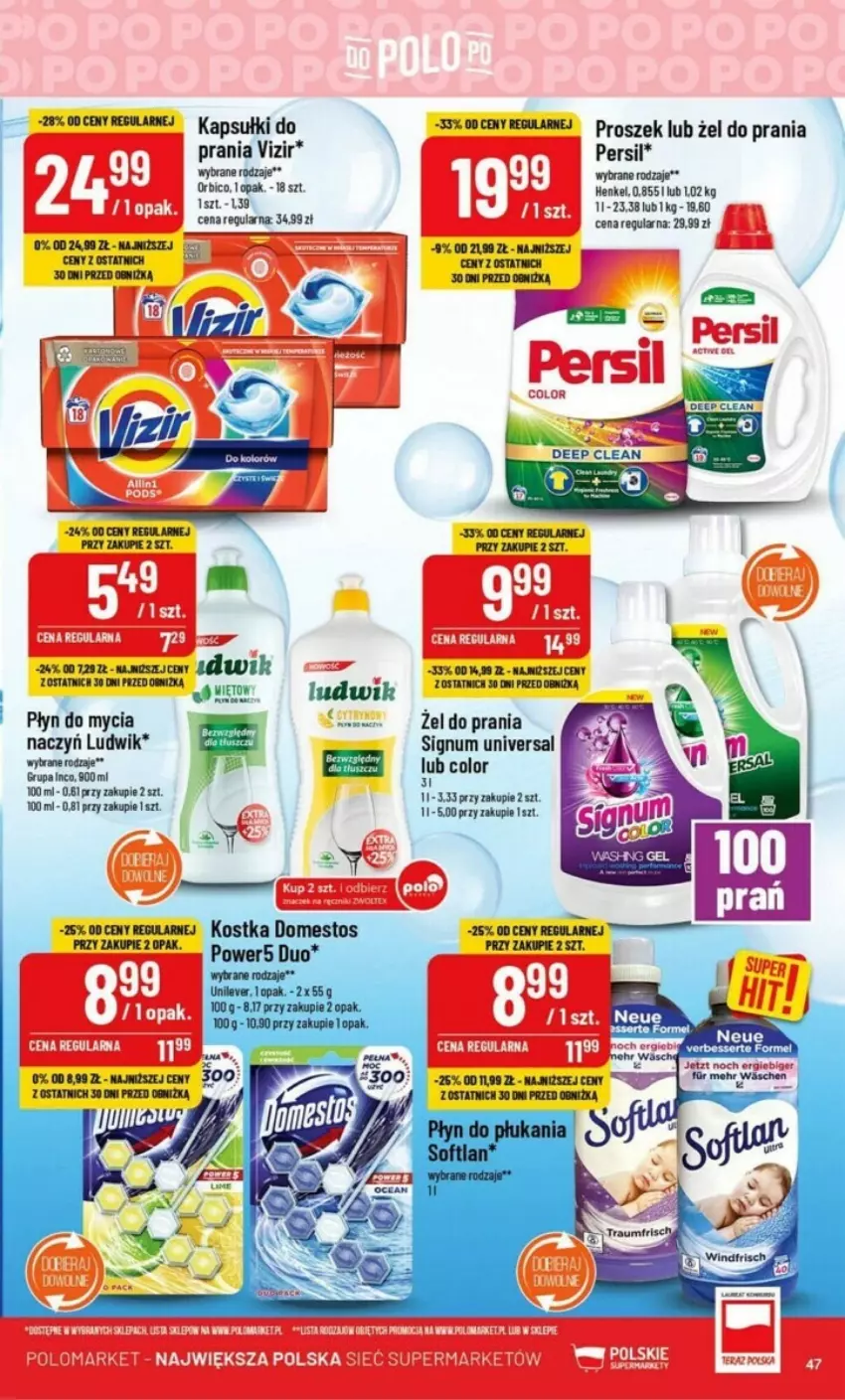 Gazetka promocyjna PoloMarket - ważna 04.10 do 10.10.2023 - strona 42 - produkty: BIC, Do mycia naczyń, Fa, LG, Ludwik, Persil, Płyn do mycia, Płyn do mycia naczyń, Vizir