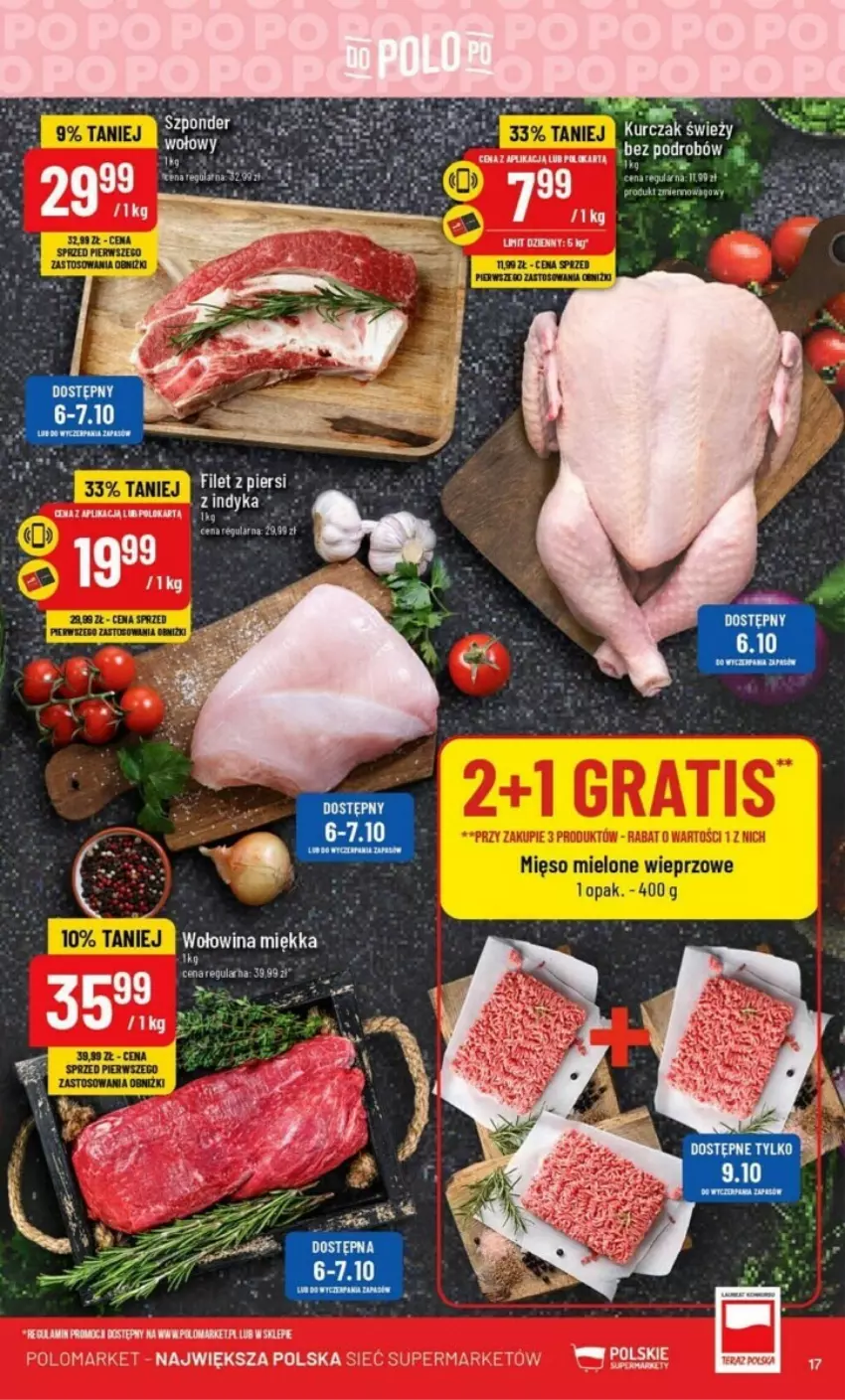 Gazetka promocyjna PoloMarket - ważna 04.10 do 10.10.2023 - strona 9 - produkty: Fa, Koc, Mięso, Mięso mielone, Wołowina