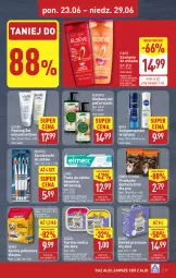 Gazetka promocyjna Aldi - Pełna oferta - Gazetka - ważna od 29.06 do 29.06.2025 - strona 19 - produkty: Elseve, Pasta do zębów, Szampon, Peeling, Elmex, Olej, Antyperspirant, Herbapol, Nivea