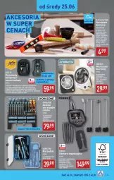 Gazetka promocyjna Aldi - Pełna oferta - Gazetka - ważna od 29.06 do 29.06.2025 - strona 23 - produkty: Zestaw wkrętaków, Noż, Inka, Nożyczki, Miarka, Stojak, Biurko, Kabel USB, Materac, Tera, Kamera, Silan, Wkręt, Haczyk, Poziomica, Kompresor, Akumulator