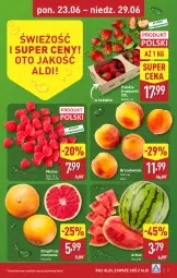Gazetka promocyjna Aldi - Pełna oferta - Gazetka - ważna od 29.06 do 29.06.2025 - strona 3 - produkty: Truskawki, Maliny, Brzoskwinie, Arbuz, Grejpfrut