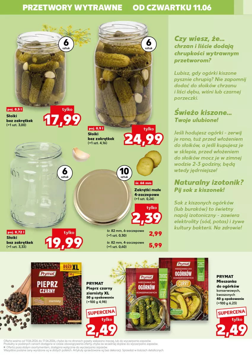 Gazetka promocyjna Kaufland - Kaufland - ważna 11.06 do 17.06.2026 - strona 13 - produkty: Chrzan, Napój, Napój izotoniczny, Pieprz, Por, Prymat, Ser, Sok, Tonik, Zdrowie