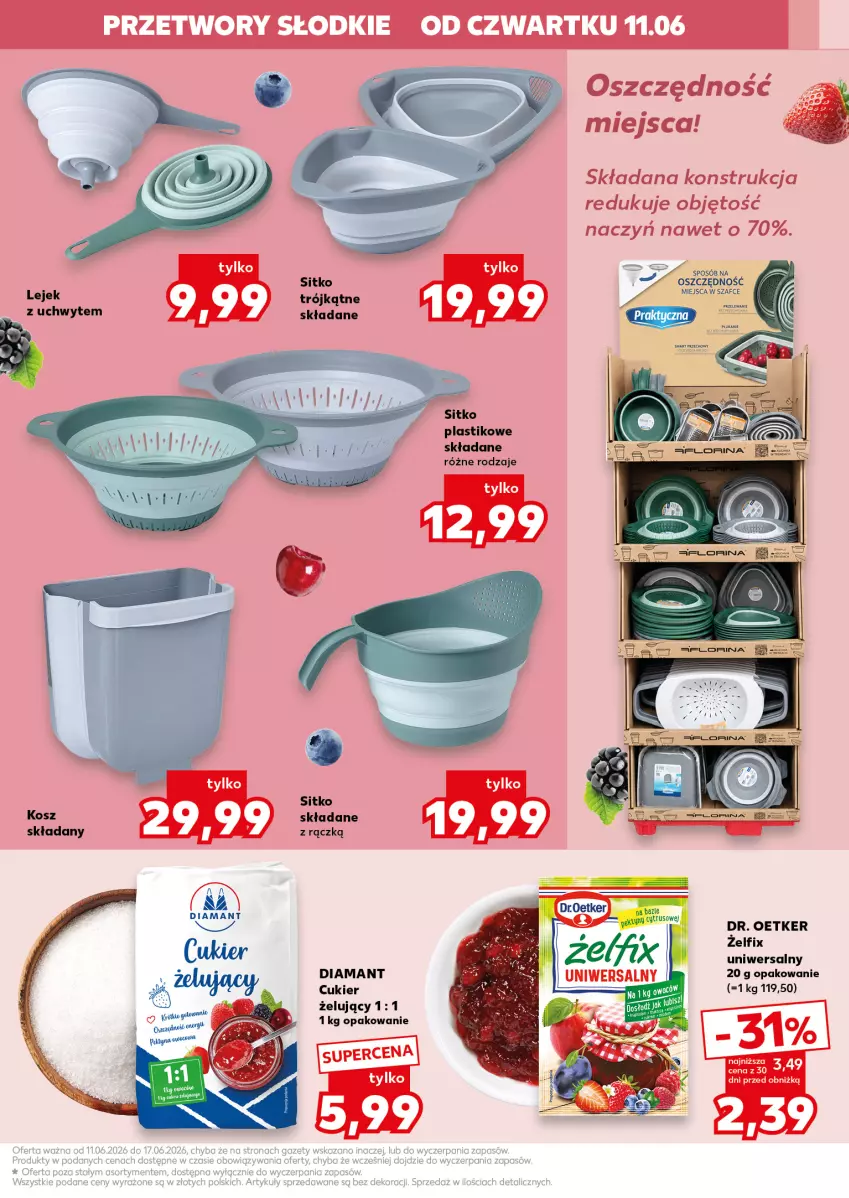 Gazetka promocyjna Kaufland - Kaufland - ważna 11.06 do 17.06.2026 - strona 9 - produkty: Cukier, Diamant, Dr. Oetker, Kosz, Sitko