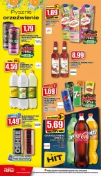 Gazetka promocyjna Topaz - Gazetka - Gazetka - ważna od 08.06 do 08.06.2022 - strona 18 - produkty: Top, Sok, Gin, 7up, Napój energetyczny, Mirinda, Coca-Cola, Pepsi, Schweppes, Lipton, Oshee, Fanta, Sprite, Napój, Hortex, Fa