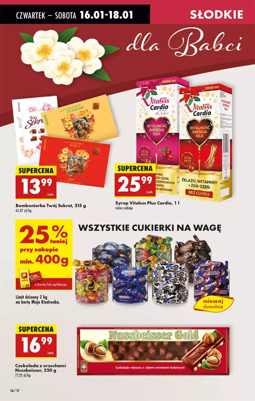 Gazetka promocyjna Biedronka - Od Czwartku - ważna 16.01 do 22.01.2025 - strona 16 - produkty: Cukier, Cukierki, Czekolada, Fa, Kret, Ser