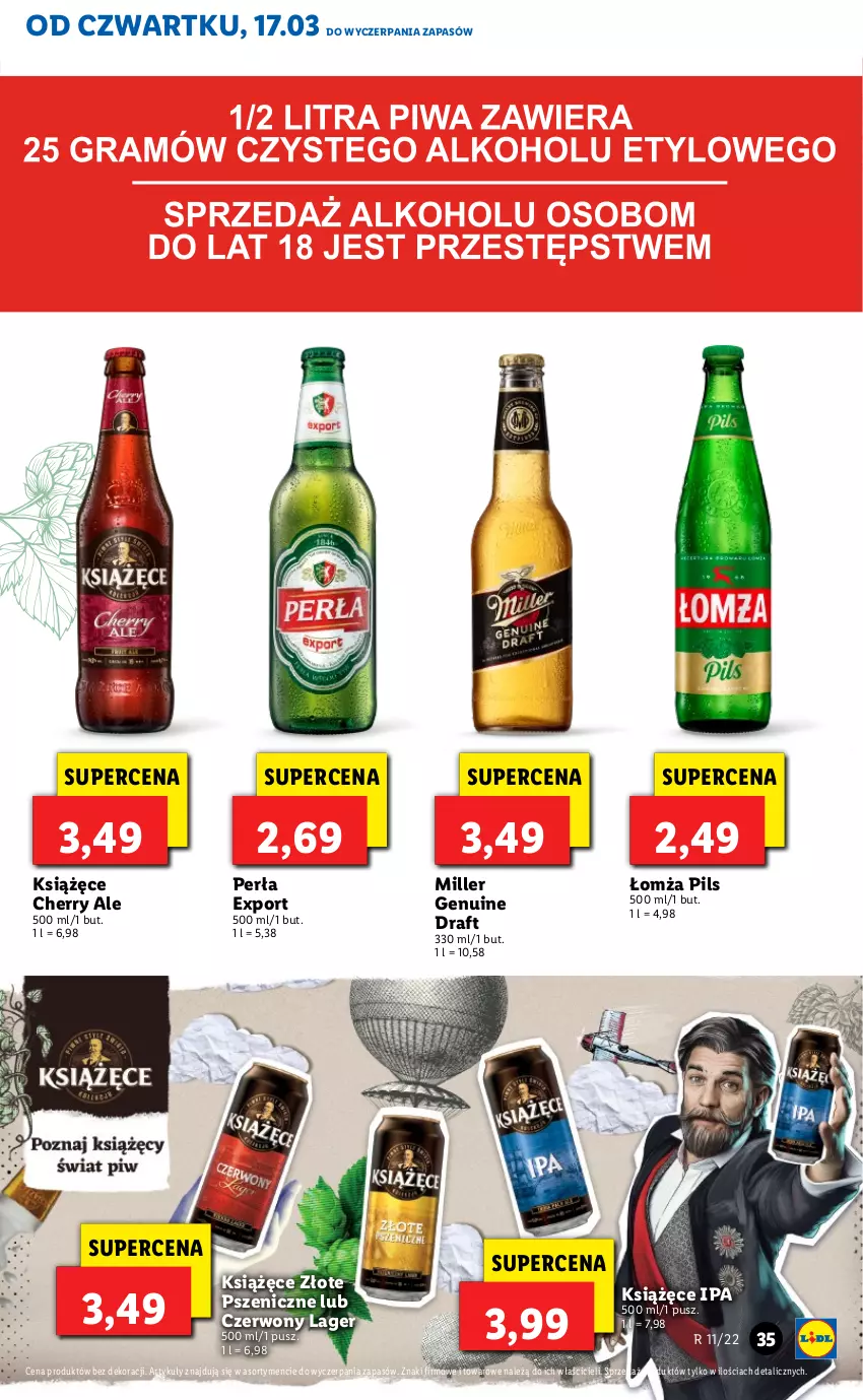 Gazetka promocyjna Lidl - GAZETKA - ważna 17.03 do 20.03.2022 - strona 35 - produkty: Książęce, Perła, Por