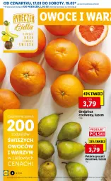 Gazetka promocyjna Lidl - GAZETKA - Gazetka - ważna od 20.03 do 20.03.2022 - strona 8 - produkty: Ser, Gruszki, Owoce, Deser, Grejpfrut