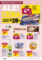 Gazetka promocyjna Aldi - Ale akcja - Gazetka - ważna od 25.04 do 25.04.2021 - strona 10 - produkty: Ser, Lemoniada, Jogurt, Chałwa, Wafelek, Tera, Sezam, Oranżada, Tonik, Czekolada, Baton, Knoppers, Babka, Deser, Gres, Kakao, Kinder, Gletscherkrone