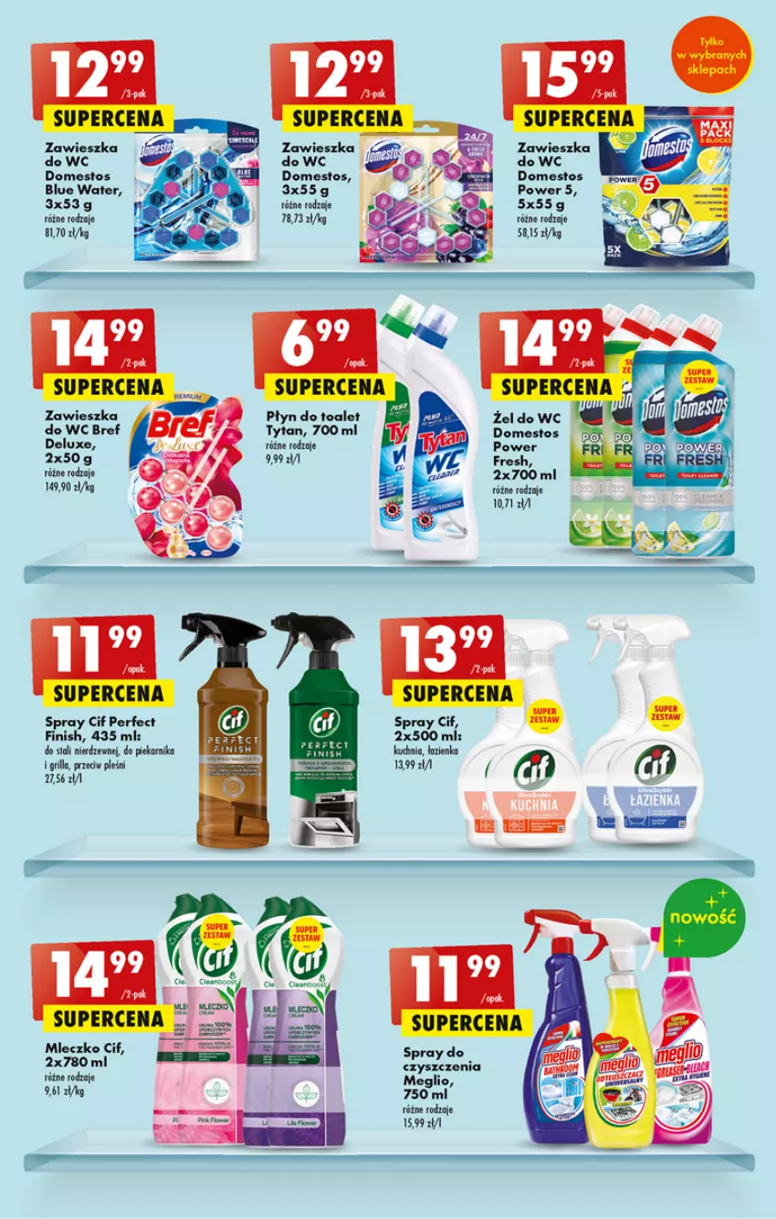 Gazetka promocyjna Biedronka - ważna 16.02 do 22.02.2023 - strona 49 - produkty: Bref, Cif, Domestos, Finish, Grill, Kuchnia, Mleczko, Piekarnik, Tytan, Zawieszka do wc