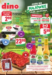 Gazetka promocyjna Dino - Katalog - Czas na majówkę 2026 - Gazetka - ważna od 02.05 do 02.05.2026 - strona 1 - produkty: Piwa, Ser, Gra, Somersby, Mlekovita, Ser pleśniowy, Grill, Napój, Mleko