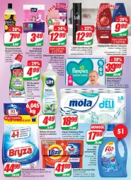 Gazetka promocyjna Dino - Gazetka 22 - Gazetka - ważna od 06.06 do 06.06.2023 - strona 23 - produkty: Pampers, Papier, Bell, Pieluchy, Air Wick, Proszek do prania, Kret, Taft, Papier toaletowy, Vizir, Odświeżacz powietrza, Schauma, Mola, Szampon, Podpaski, Lakier do włosów, Bella, Bryza, Kapsułki do prania, Lakier, Fa