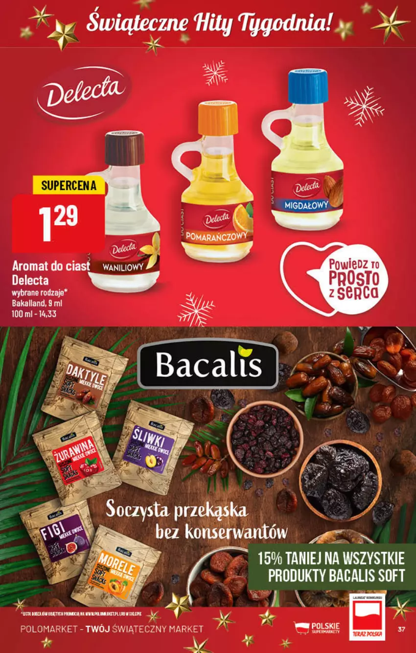 Gazetka promocyjna PoloMarket - Gazetka pomocyjna - ważna 14.12 do 20.12.2022 - strona 37 - produkty: Bakalland, Delecta, Ser