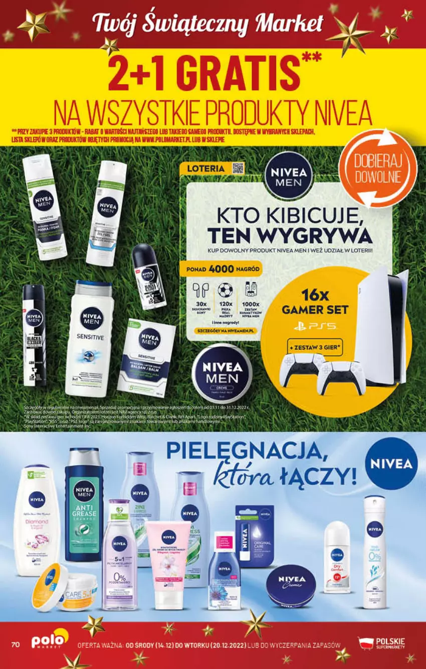 Gazetka promocyjna PoloMarket - Gazetka pomocyjna - ważna 14.12 do 20.12.2022 - strona 70 - produkty: BIC, Gry, Nivea, Nivea Men, Sony, Tera