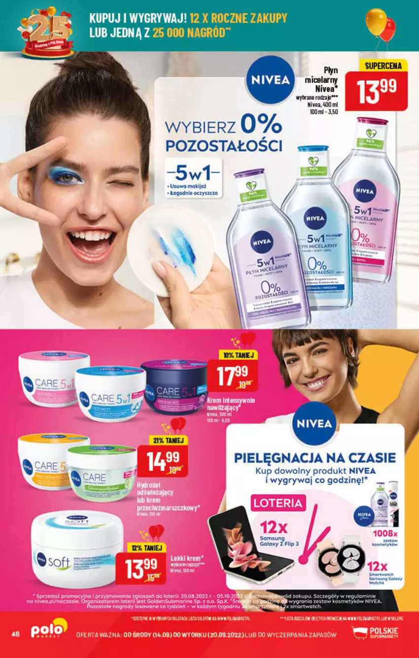 Gazetka promocyjna PoloMarket - Gazetka pomocyjna - ważna 14.09 do 20.09.2022 - strona 48 - produkty: Gry, Nivea, Samsung