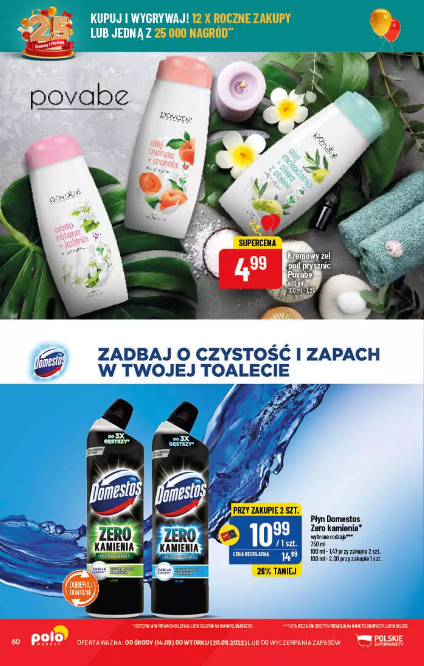 Gazetka promocyjna PoloMarket - Gazetka pomocyjna - ważna 14.09 do 20.09.2022 - strona 50 - produkty: Domestos