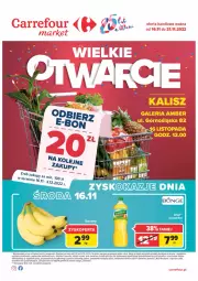 Gazetka promocyjna Carrefour - Gazetka Wielkie Otwarcie w Kaliszu - Gazetka - ważna od 21.11 do 21.11.2022 - strona 1 - produkty: Piwa, Piec, Kujawski, Gra, Telefon, Papier, Rama, Olej